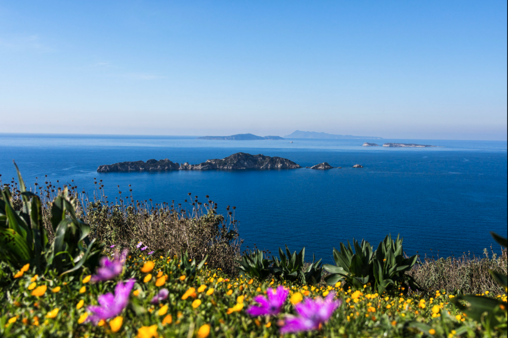 Insel Korfu mit Blick aufs Meer